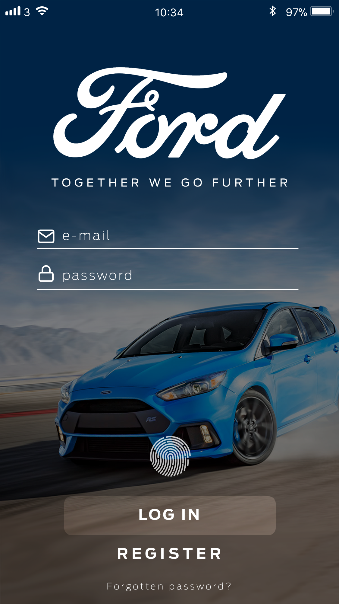 FordPass Interface Designs